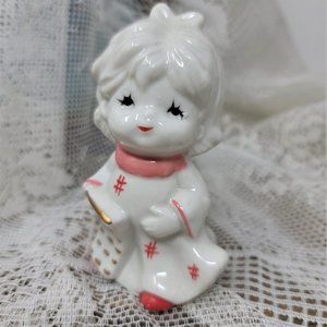 Sophia -Ann Figurine Little Girl Pink & Gold Trim